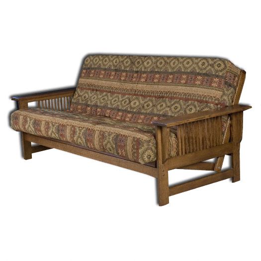 Amish USA Made Handcrafted McIntosh Mission Futon sold by Online Amish Furniture LLC