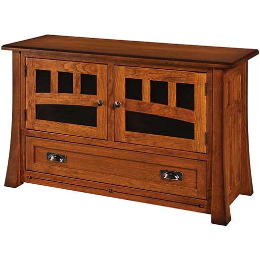 Amish USA Made Handcrafted Brayfort TV Cabinet sold by Online Amish Furniture LLC
