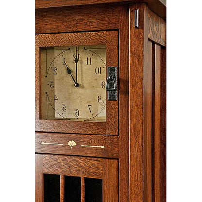 Amish USA Made Handcrafted Morgan Clock sold by Online Amish Furniture LLC
