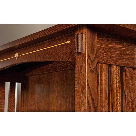 Amish USA Made Handcrafted Mesa Open Bookcase sold by Online Amish Furniture LLC
