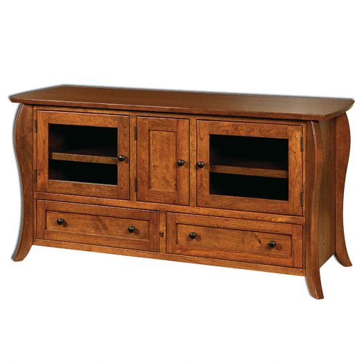 Amish USA Made Handcrafted Quincy 60 TV Cabinet sold by Online Amish Furniture LLC