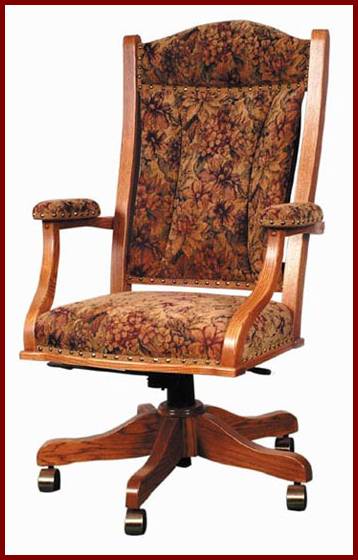 Amish USA Made Handcrafted Office Desk Chair DC55 sold by Online Amish Furniture LLC