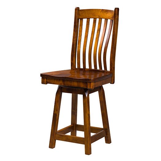 Amish USA Made Handcrafted Delilah Bar Stool sold by Online Amish Furniture LLC
