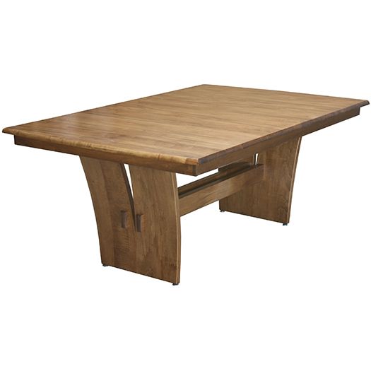 Amish USA Made Handcrafted Delphi Trestle Table sold by Online Amish Furniture LLC