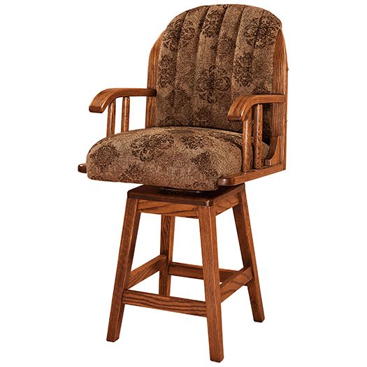 Amish USA Made Handcrafted Delray Bar Stool sold by Online Amish Furniture LLC