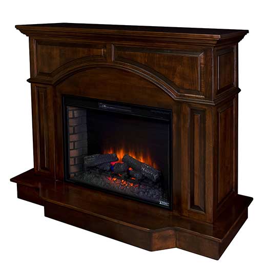 Amish USA Made Handcrafted Denali Fireplace sold by Online Amish Furniture LLC