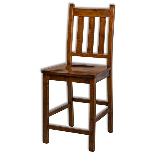 Amish USA Made Handcrafted Denver Bar Stool sold by Online Amish Furniture LLC
