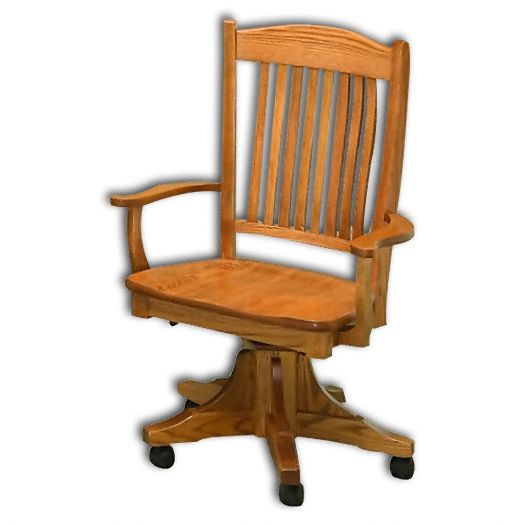Amish USA Made Handcrafted Lyndon Office Chair sold by Online Amish Furniture LLC