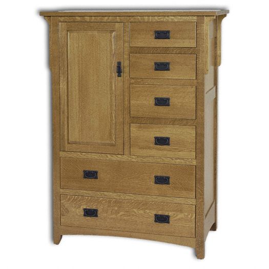 Amish USA Made Handcrafted Millcreek Mission 44W Door Chest sold by Online Amish Furniture LLC