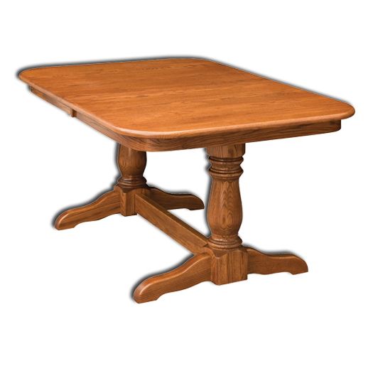 Amish USA Made Handcrafted Dutch Double Pedestal Table sold by Online Amish Furniture LLC