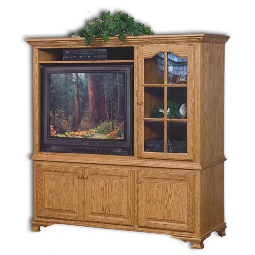 Amish USA Made Handcrafted Heritage 2-Piece Entertainment Center sold by Online Amish Furniture LLC