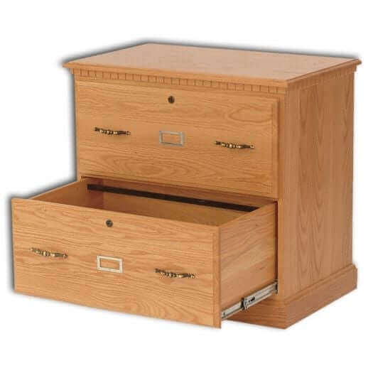 Amish USA Made Handcrafted 2-Drawer Traditional Lateral File Cabinet sold by Online Amish Furniture LLC