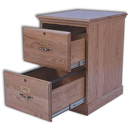Amish USA Made Handcrafted 2-Drawer Traditional File Cabinet YT92 sold by Online Amish Furniture LLC