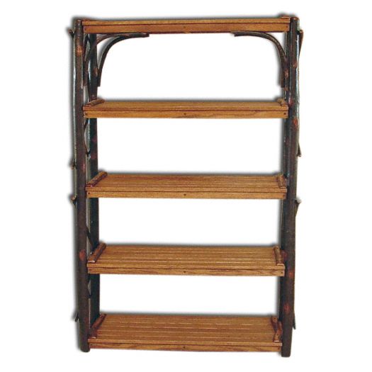 Amish USA Made Handcrafted Rustic Hickory Book Shelves sold by Online Amish Furniture LLC