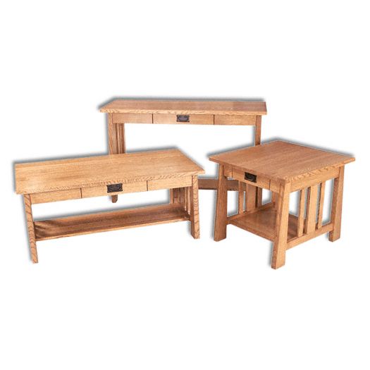 Amish USA Made Handcrafted Freemont Mission Occasional Tables sold by Online Amish Furniture LLC