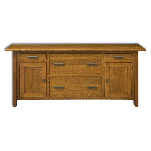 Amish USA Made Handcrafted Freemont Mission Lateral Credenza sold by Online Amish Furniture LLC