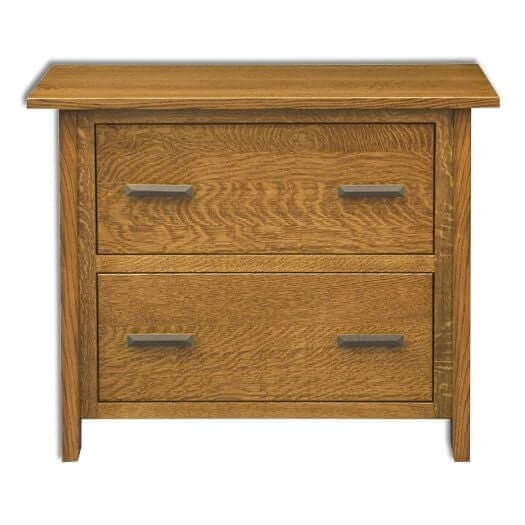 Amish USA Made Handcrafted 2-Drawer Freemont Mission Lateral File Cabinet sold by Online Amish Furniture LLC