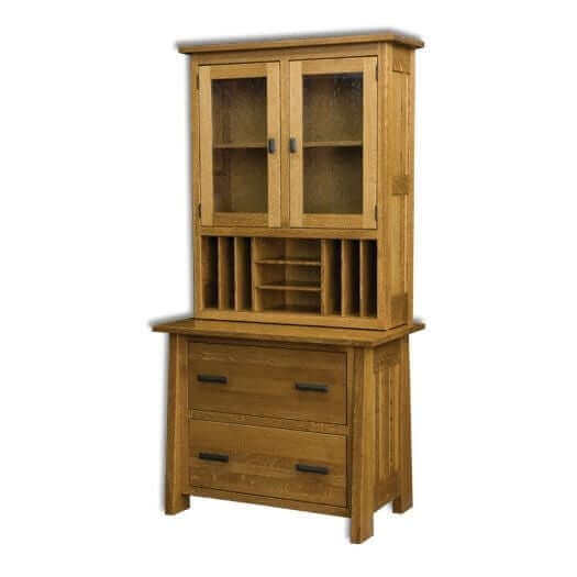 Amish USA Made Handcrafted 2-Drawer Freemont Mission Lateral File Cabinet sold by Online Amish Furniture LLC