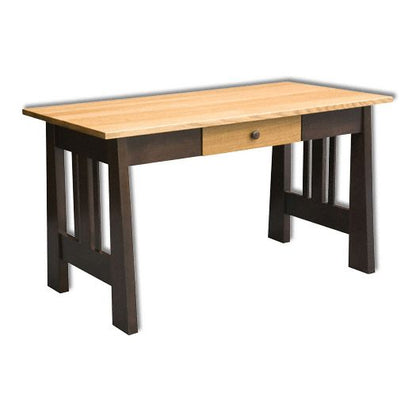 Amish USA Made Handcrafted Freemont Mission Open End Desk sold by Online Amish Furniture LLC