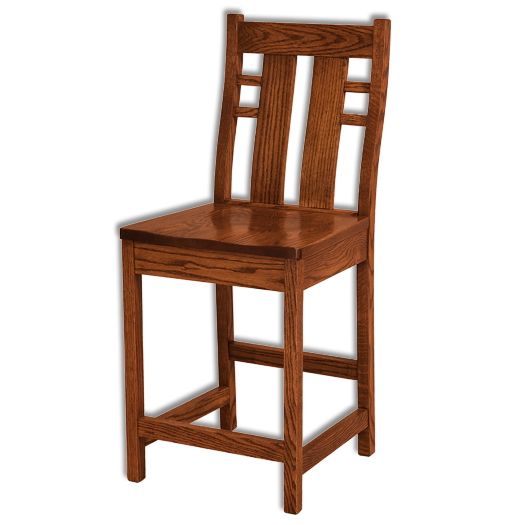 Amish USA Made Handcrafted Cascade Bar Stool sold by Online Amish Furniture LLC
