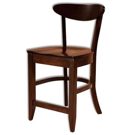 Amish USA Made Handcrafted Hawthorn Bar Stool sold by Online Amish Furniture LLC