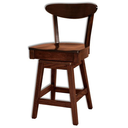 Amish USA Made Handcrafted Hawthorn Bar Stool sold by Online Amish Furniture LLC