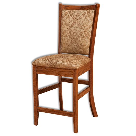 Amish USA Made Handcrafted Kalispel Bar Stool sold by Online Amish Furniture LLC