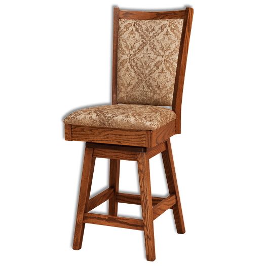 Amish USA Made Handcrafted Kalispel Bar Stool sold by Online Amish Furniture LLC