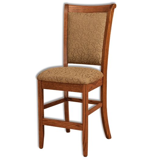 Amish USA Made Handcrafted Kimberly Bar Stool sold by Online Amish Furniture LLC