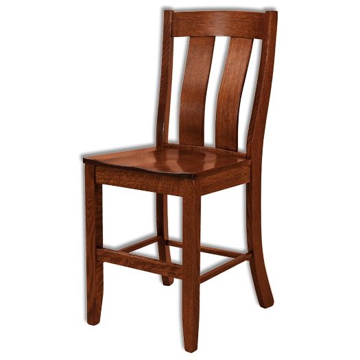 Amish USA Made Handcrafted Laurie Bar Stool sold by Online Amish Furniture LLC