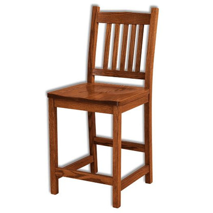 Amish USA Made Handcrafted Logan Bar Stool sold by Online Amish Furniture LLC