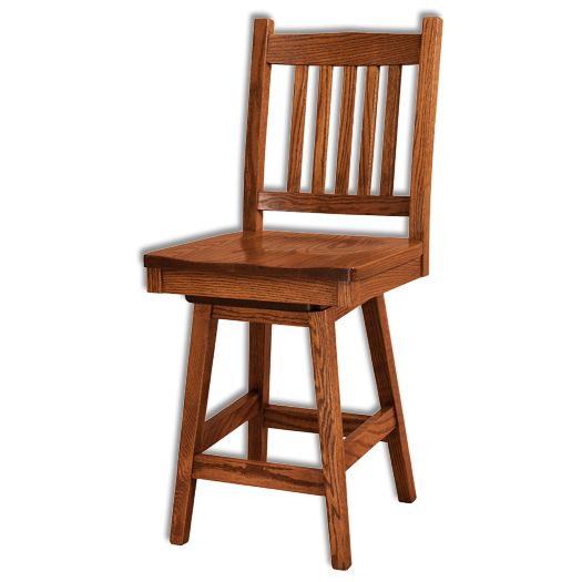 Amish USA Made Handcrafted Logan Bar Stool sold by Online Amish Furniture LLC