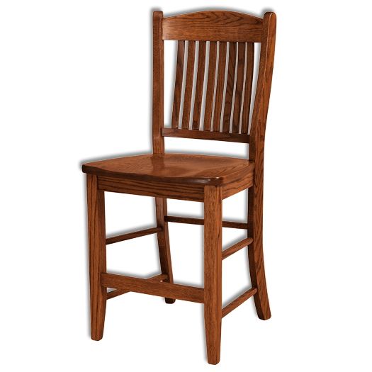 Amish USA Made Handcrafted Lyndon Bar Stool sold by Online Amish Furniture LLC