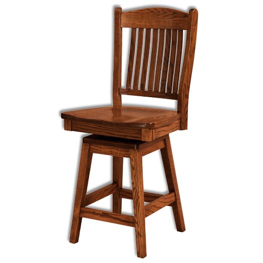 Amish USA Made Handcrafted Lyndon Bar Stool sold by Online Amish Furniture LLC