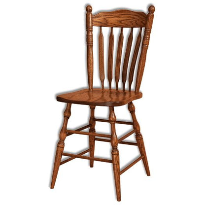 Amish USA Made Handcrafted Post Paddle Bar stool sold by Online Amish Furniture LLC