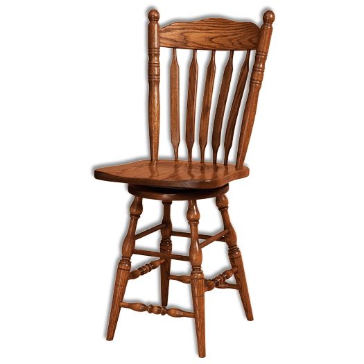 Amish USA Made Handcrafted Post Paddle Bar stool sold by Online Amish Furniture LLC