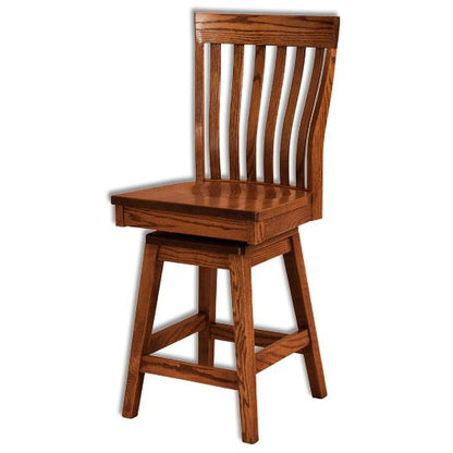 Amish USA Made Handcrafted Theodore Bar Stool sold by Online Amish Furniture LLC