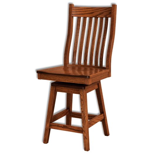 Amish USA Made Handcrafted Wabash Bar Stool sold by Online Amish Furniture LLC