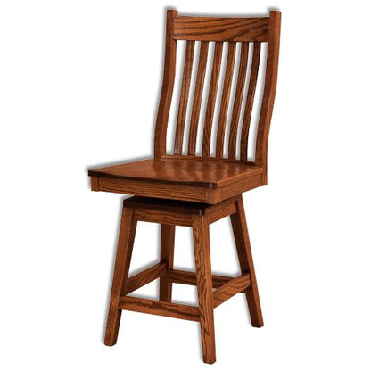 Amish USA Made Handcrafted Wabash Bar Stool sold by Online Amish Furniture LLC