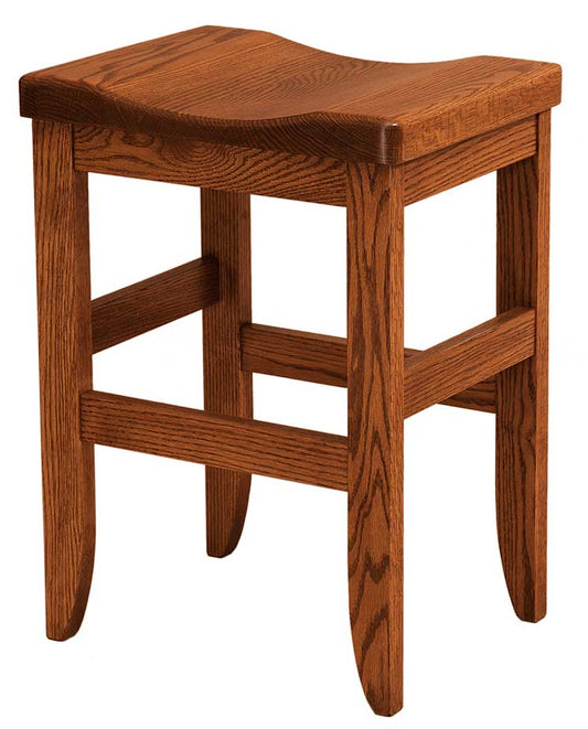 Amish USA Made Handcrafted Clifton Bar Stool sold by Online Amish Furniture LLC