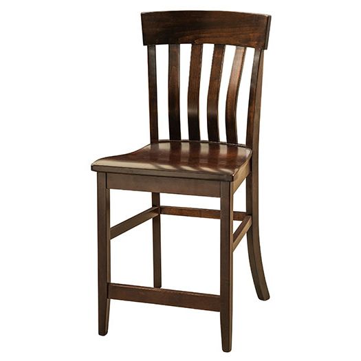 Amish USA Made Handcrafted Galena Bar Stool sold by Online Amish Furniture LLC