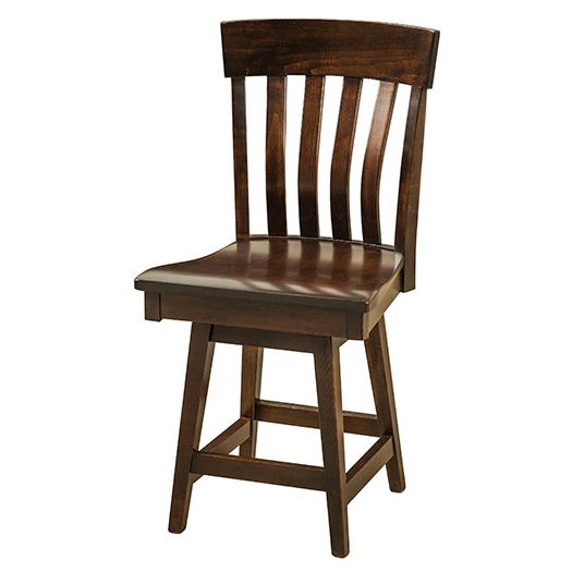 Amish USA Made Handcrafted Galena Bar Stool sold by Online Amish Furniture LLC