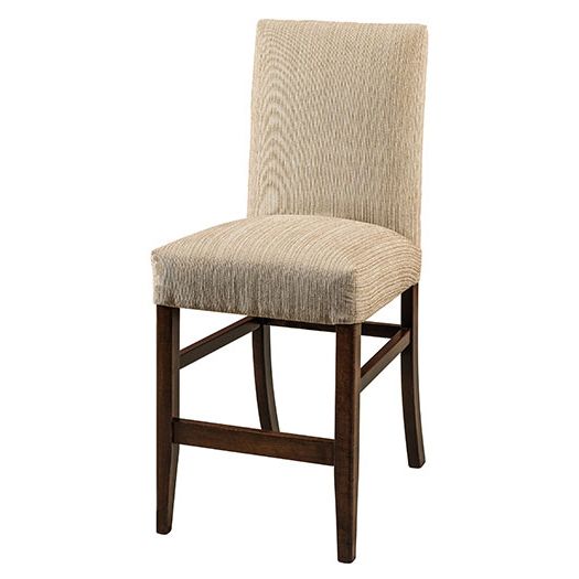 Amish USA Made Handcrafted Sheldon Bar Stool sold by Online Amish Furniture LLC