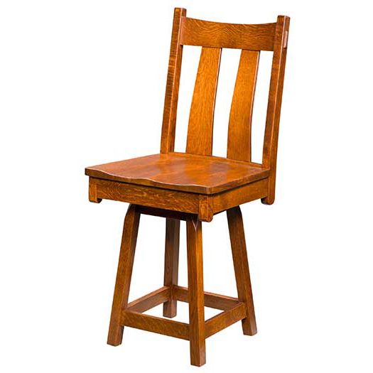 Amish USA Made Handcrafted Fremont Bar Stool sold by Online Amish Furniture LLC