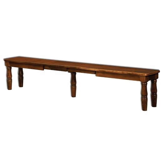 Amish USA Made Handcrafted French Farmhouse Extenda Bench sold by Online Amish Furniture LLC