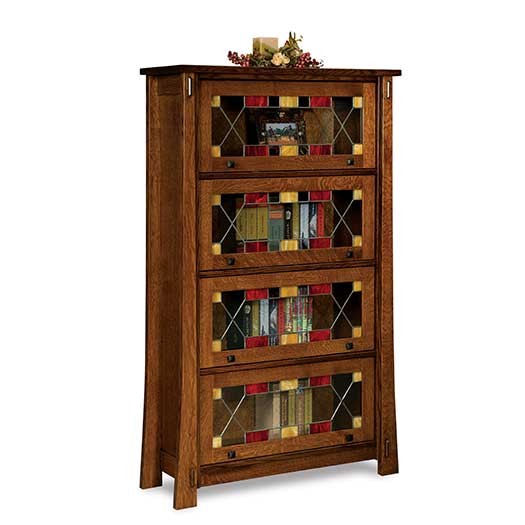 Amish USA Made Handcrafted Modesto Barrister Bookcase sold by Online Amish Furniture LLC
