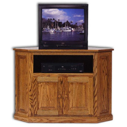 Amish USA Made Handcrafted Classic Corner Media Console sold by Online Amish Furniture LLC