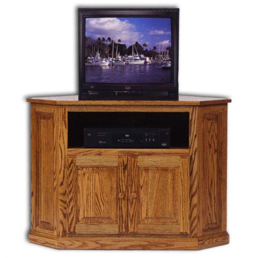 Amish USA Made Handcrafted Classic Corner Media Console sold by Online Amish Furniture LLC
