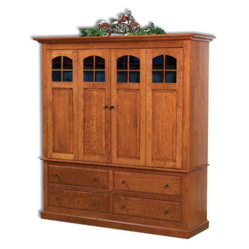 Amish USA Made Handcrafted Contemporary Mission 2-Piece Cabinet sold by Online Amish Furniture LLC