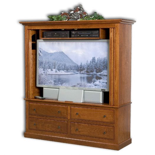 Amish USA Made Handcrafted Contemporary Mission 2-Piece Cabinet sold by Online Amish Furniture LLC